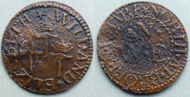 Broken Wharf, Will and Elizabeth North farthing Broken Wharf, Will and Elizabeth North farthing